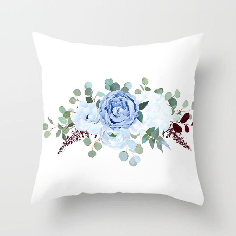 1Pcs New Rose Flower Print Cushion Pillow Cover Elegant Home Decorative Pillowcase Stylish Sofa Bed Throw Pillow Protector