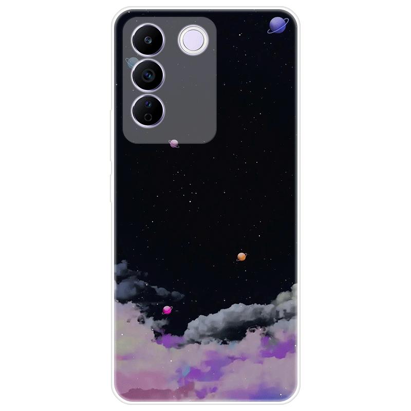 For Vivo V27e V 27e Case Soft Silicone Back Cover Cartoon Phone Case Diversification