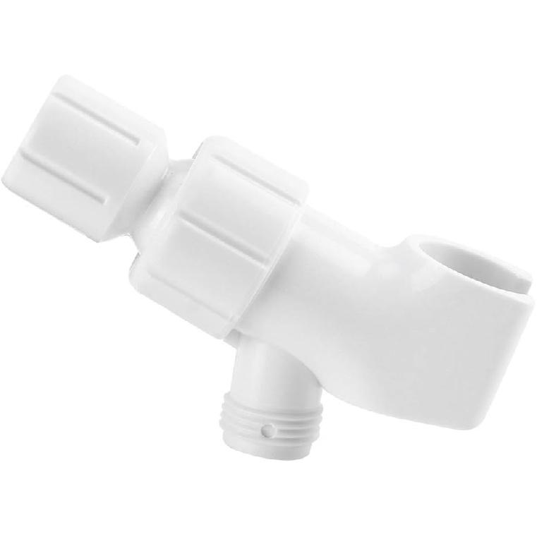 TOPINCN Uniwersalny Uchwyt na Słuchawkę Prysznicową Regulowany Uchwyt na Ręczną Słuchawkę Prysznicową Adapter Rozdzielacz Prysznica Biały Akcesorium Łazienkowe