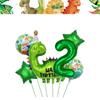 Dinosaur Birthday Decoration Party Supplies Set Cup Plate Tablecloth Dinosaur Balloons Happy Banner Cake Topper for Kids Favors