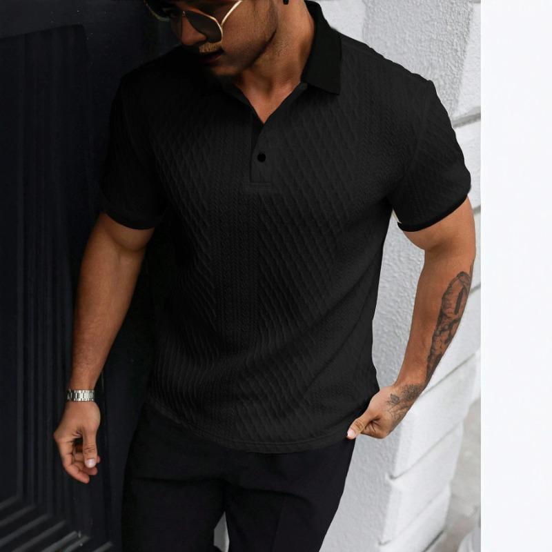 Men s All Match Relaxed Fit Stand Collar Linen Look Shirt S чёрный