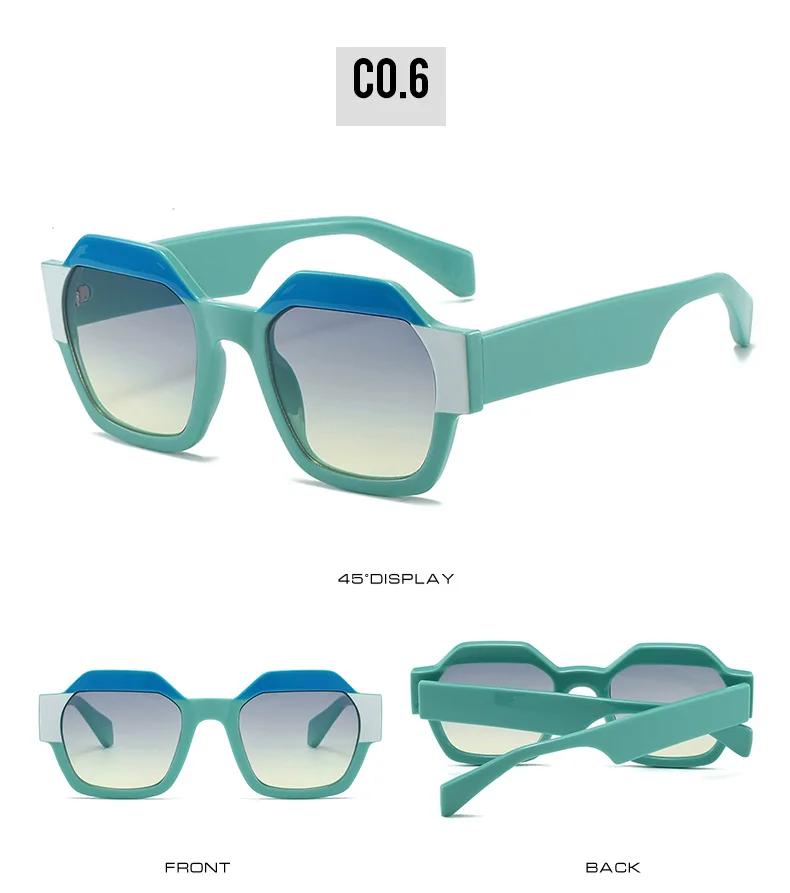 New Vintage Big Square Sunglasses Women Men Fashion Retro Thick Edge Frame Luxury Male Sun Glasses Shades Uv400 Eyeglasses