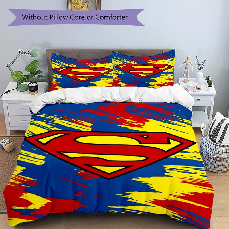 3pcs Puss In Boots Bedding Set Duvet Cover Closure Includes 1 Duvet Cover & 2 Pillowcases, Soft and Comfortable for All Seasons.
