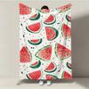 Watermelon Flannel Blanket - Cute Print | Soft Comfortable Throw for Summer Picnics, Mother's Day Gifts