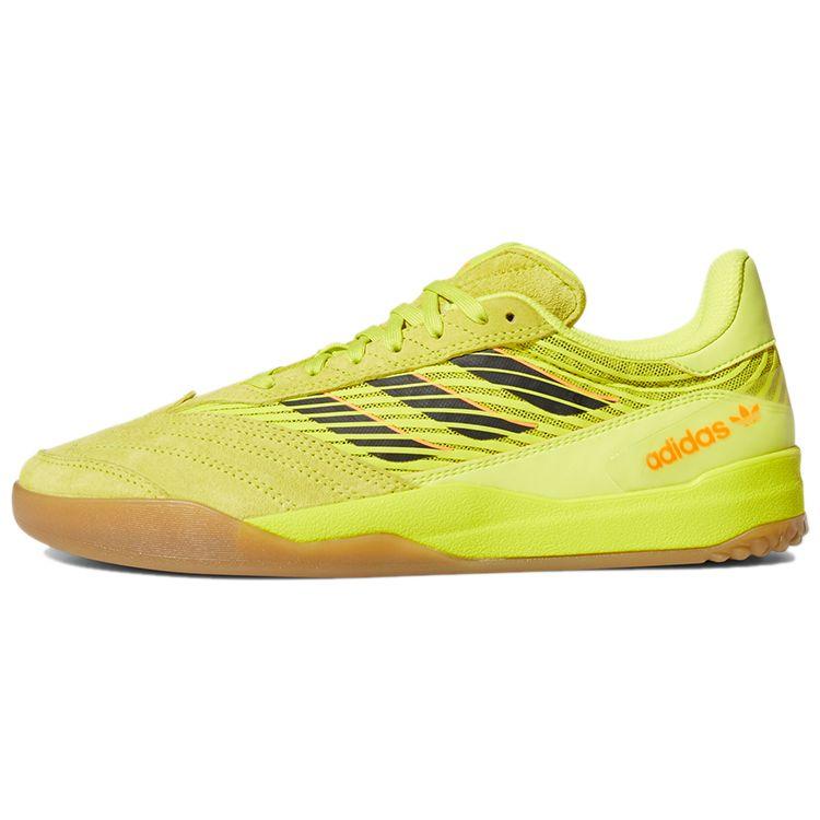 Кроссовки Adidas Copa Nationale Кислотно-желтые с коричневой подошвой Мужские Core-Black FY7452 47⅓