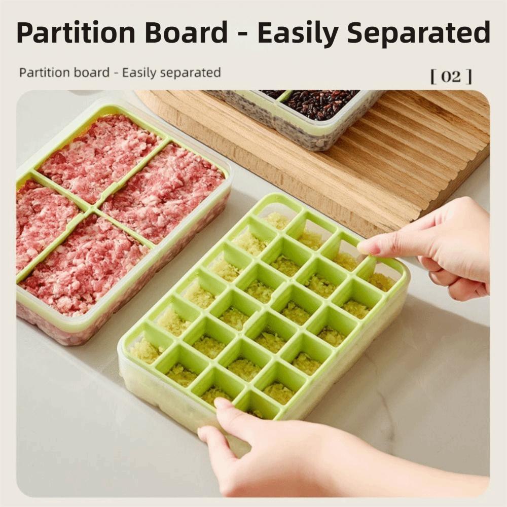 Detachable Food Storage Box 4/8/24 Grids Fresh Keeping Container Ice Cube Molds Food Fresh Keeping