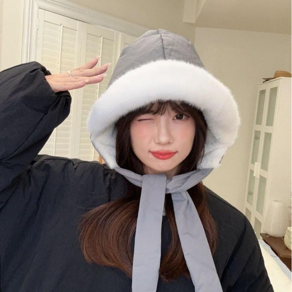 Thermal Pullover Beanie Hat Strap Lei Feng Cap Convertible Crossbody Bag Hat Winter