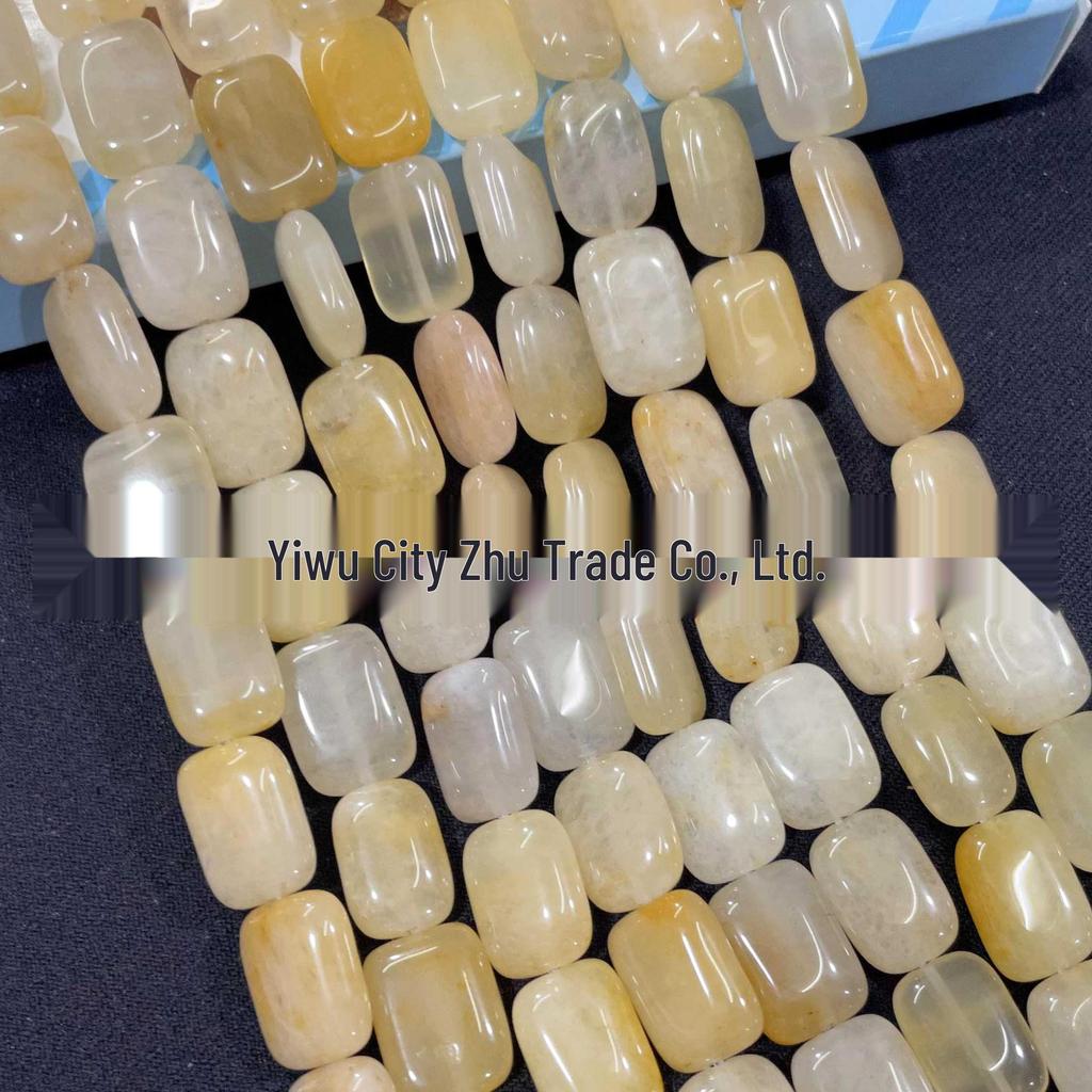 10x14mm Rectangular Crystal Agate and Turquoise Malachite Loose Beads for DIY Jewelry