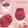 Rose suction toy 10-speed vibrator 3 in 1 vacuum stimulation G-spot oral nipple clitoris anal sex toy adult female toy