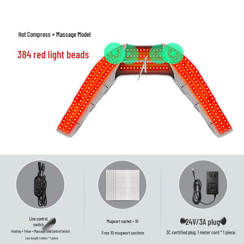 Red Light Heated Shoulder & Arm Therapy Sleeve - Constant Temperature Pain Relief Massager