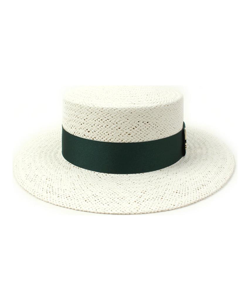 Yunibeosyeolkemiseuteuli Green Line White Panama Hat Panama Hat