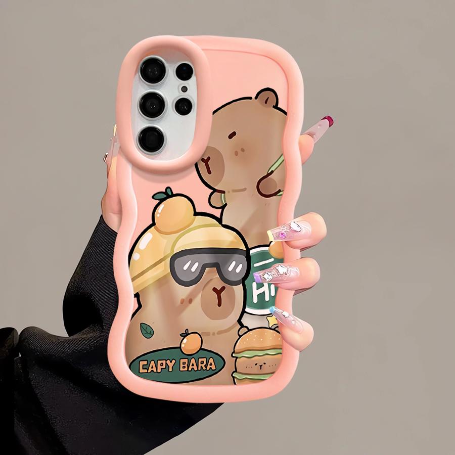 Capybara Cartoon Soft Phone Cover Case for Samsung Galaxy S24 S20 FE S23 Plus S22 Ultra A25 S21 S25 A26 A34 A24 A54 A36 A55 A35