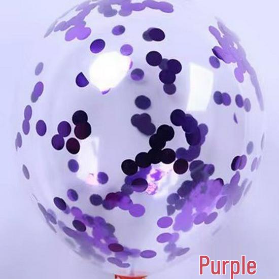 12-calowe przezroczyste balony lateksowe z konfetti i cekinami na wesela, urodziny i uroczystości świąteczne