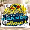 Club America Blanket Flannel Blanket Soft Cozy Plush Throw for Sofa Bed Lightweight Home Decoration Outdoor Camping