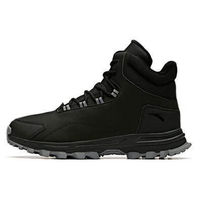 Stoff Rutschfest Abriebfest Höhenvergrößernd Warm High-Top Sportliche Freizeitschuhe Herren Sneaker Schwarz 11948960-1