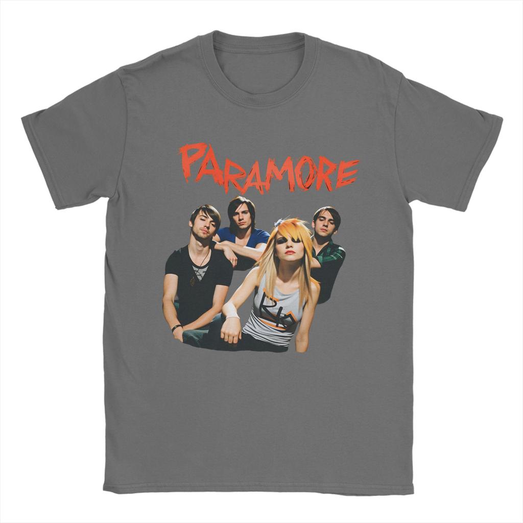 Paramore Band Cotton TShirt For Mens Summer  Vintage T Shirts O Neck Leisure Tees Plus Size Cheap Clothes