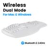 Perixx Ergonomic Keyboard Wireless Ergonomic Wireless Windows Compatible English Layout PERIBOARD-612W Bluetooth/2.4GHz 10/MacOSX [Official Warranty]