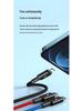 PISEN 3-in-1 Fast Charging Cable - Compatible with Apple, Huawei, Android, Type-C Devices
