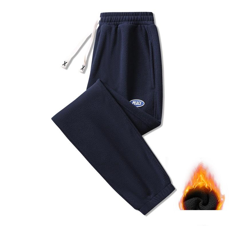 Осенние и зимние длинные брюки из бархата для мужчин — фото 3