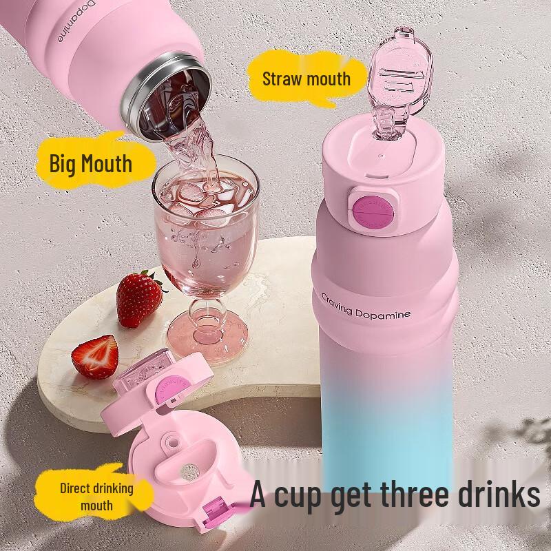 Vanow 1000ml Dual-Drink Thermal Bottle