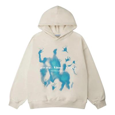 Cartoon Printed Women's Hoodie with Soft Breathable Pullover Casual Sweatshirt