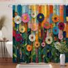 Universal Fit Shower Curtain With Hooks Set For Bathroom Decor And Water Control