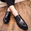 Fashion Handmade Classic Men's Black Leather Shoes Luxury Designers  Lace-up Comfortable Casual Business Office Dress Shoe For Gentleman