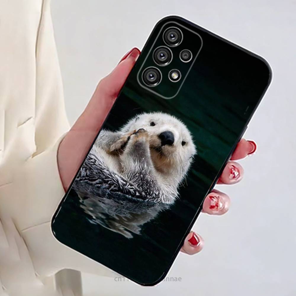 Sea Otters Animals Cute Phone Case for Samsung Galaxy A73,23,53,33,14,24,13,72,22,52,32,54,A34 Soft Cover