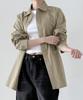 ORIGINALDAY Vintage Oversized Pigment Washed Shirt D.Beige