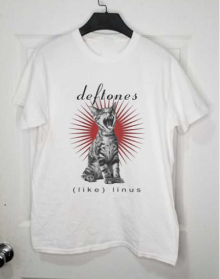 Deftones Like Linus Cat White T-Shirt