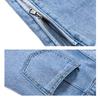 GMXIA Side Zipper High-waisted Denim Shorts Women's Spring/summer Loose-fitting Slim Letters Wear Wide-leg Hot Pants Outside The Trend