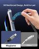 Magtame Lightning Cable with Magnetic to Metal iPhone Charging MFi Dual Fast Compatible with iPhone and More 1.5M USB-C, Auto-Retracting, Type-C