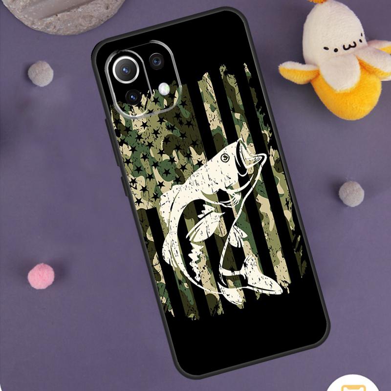 Bass Fishing Lake Fisherman Case For Xiaomi 15 Ultra 14 13T 14T 15T 17 Pro Max POCO F8 Ultra F5 F6 F7 X5 X6 X7 Pro Cover
