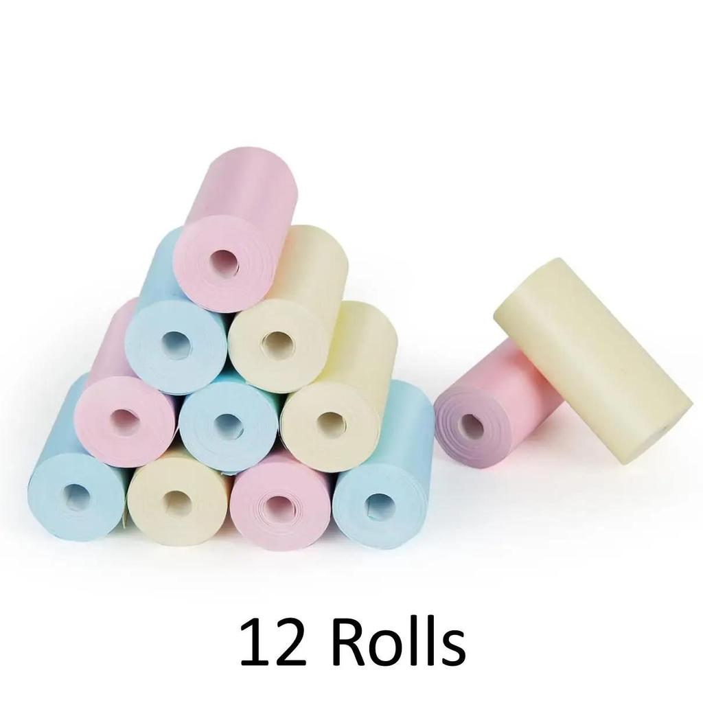 Rolă de hârtie termică color 57*30mm, hârtie foto pentru chitanță note pentru mini imprimantă portabilă