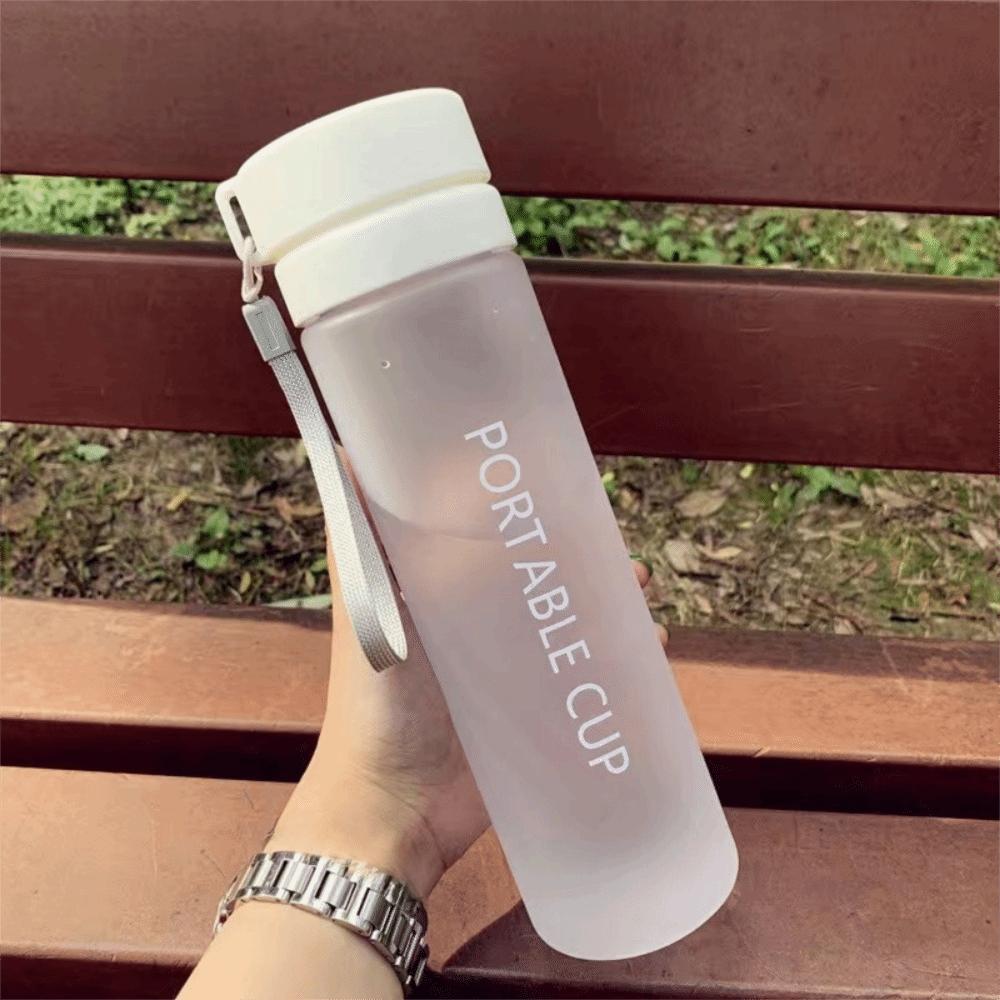 Bouteille d'eau de sport 800 ml Tasse en plastique transparente Nouvelle tasse à eau Voyage