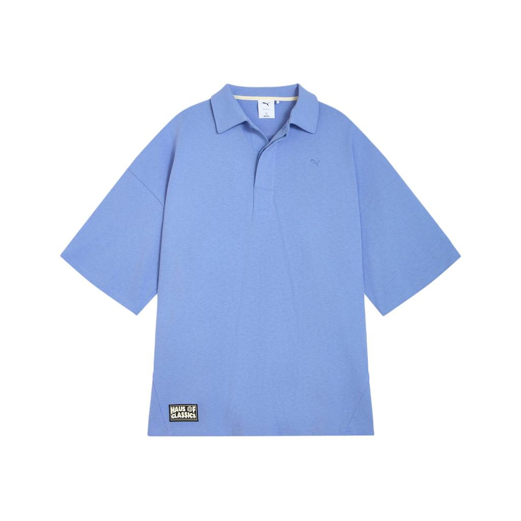 Puma Select Classics Haus Casual Minimalist Short Sleeve Dopamine Polo Shirt Unisex Polo Shirts Lavender 631557-47