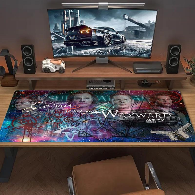 Supernatural Color Mouse Pad Large Gaming Table Cushion Non-slip Laptop Tablet Big Mousepad XXL Mat Mini PC Playmat With Lock edge