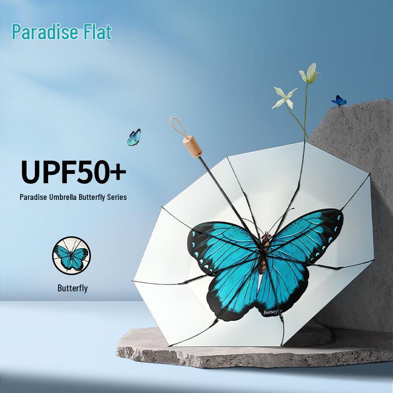 Paradise Compact UV Protection Sun and Rain Umbrella