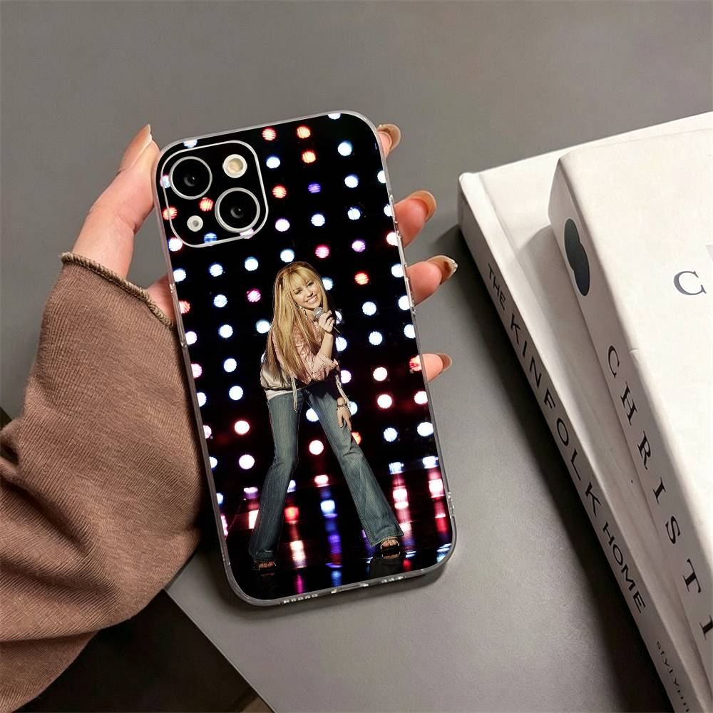 H-Hannah Montana Phone Case For iPhone17,16,15,14,13,12,11 Plus,Pro Max Soft Transparent Cover