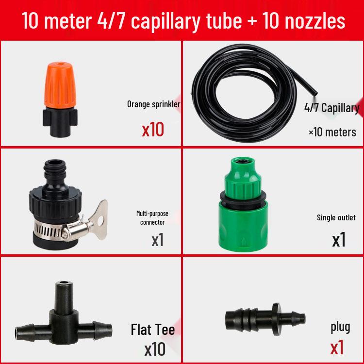 Atomizing Nozzle for Cooling, Dust Removal, and Irrigation in Gardens and Greenhouses
