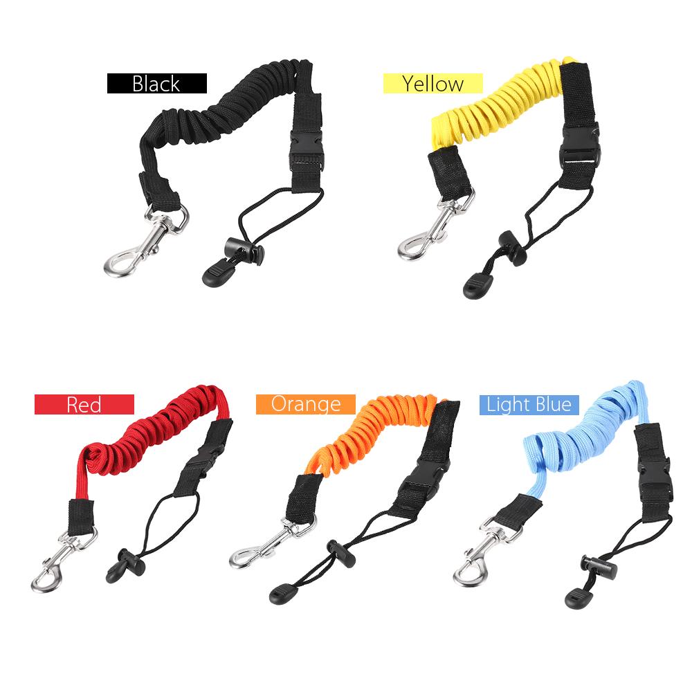 Elastic Paddle Leash Kayak Canoe Safety Fishing Rod Rowing Boats Coiled Lanyard Cord Tie Rope