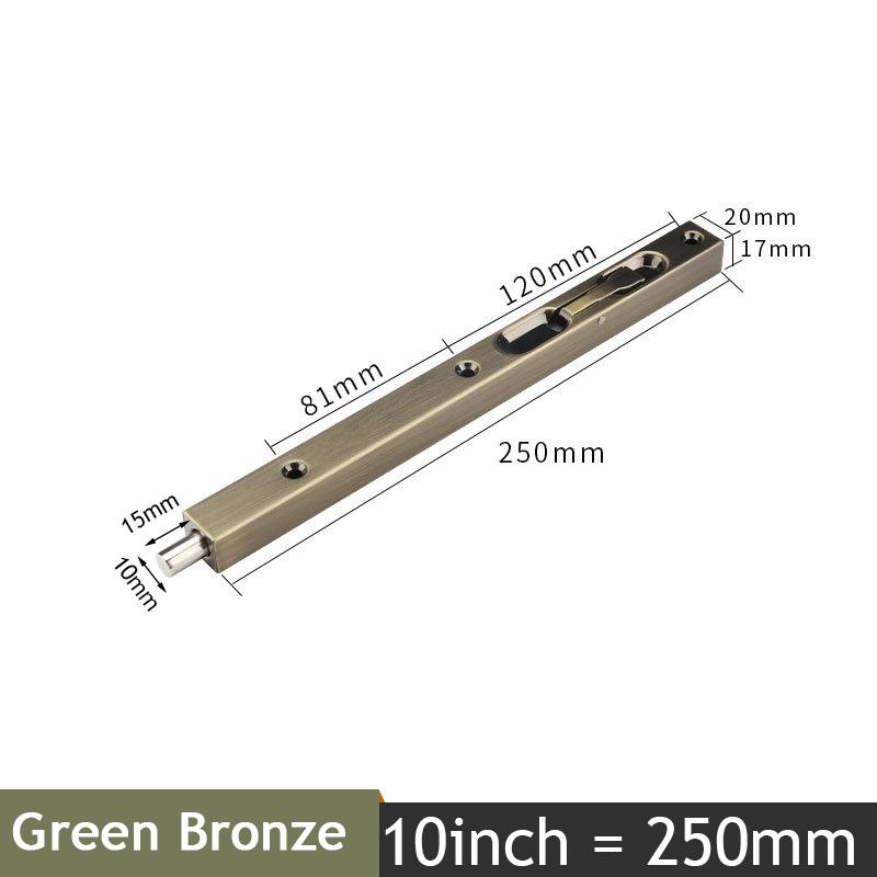 KAK Stainless Steel Hidden Door Bolt Security Guard Door Latch 4/6/8/10 inch Sliding Door Lock Bathroom Bolt Dust Proof Hardware
