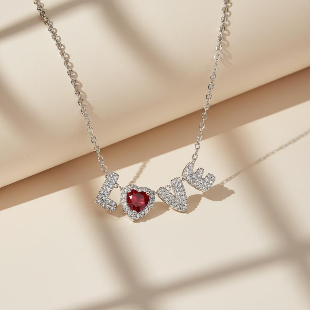 LOVE necklace, accessory, Valentine s Day necklace, gift, light luxury and high-end feel, Valentine s Day gift, Couple s gift, Girlfriend gift