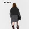 MO&Co. C+ Series Wool Blend Coat with Detachable Shawl Belt