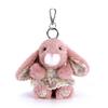 McHugs Pink Rabbit Bag Charm Pink Rabbit Floral Keychain MC600009A -