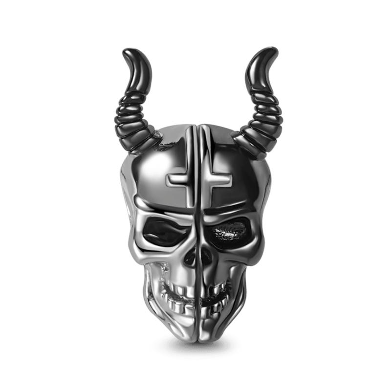 Beautifulcopper Skull Halloweenthrilling Carnival Party Charm Pendant Suitable For Original Bracelet Diy Women'S Jewelry