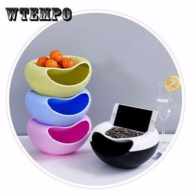 Fruit Dish Drain Basket Home Lazy Candy Dish Box Creative Kitchen Living Room Eating Melon Seeds Artifact