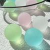 Squishy Blue Maltose Press Plaything Transparent Mochi Tactile Fidgeting Toy Coconut Oil Ball Slow-Rebound Decompression Toy X-Mas Gift
