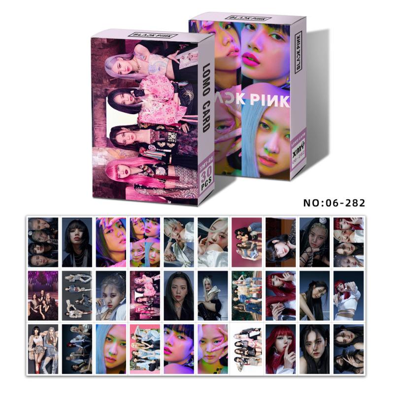 Kpop LISA JISOO JENNIE ROSE BLACKPINK Album LOMO Karta Fotokarta Pohľadnica
