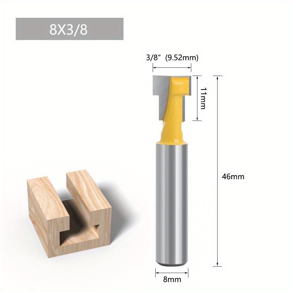 Set 3 Buc/Set Freze T-Slot Coadă 8mm Set Freze Router Bits Bit Gaură Cheie Freză T-Slot Șurub Hexagonal Pentru Lemn Unealtă Prelucrare Lemn